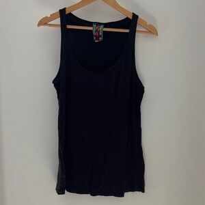 Johnny Was Classic Black Tank Top